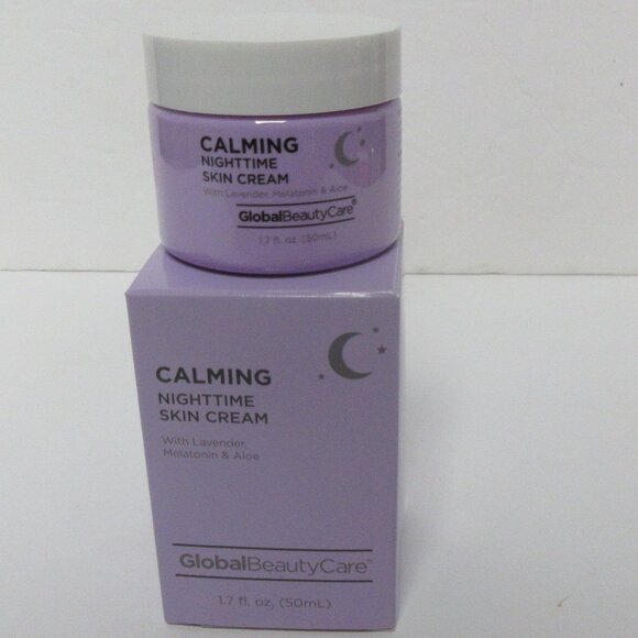 Global Beauty Care Calming Nighttime SKIN CREAM Lavender Aloe 1.7 oz/50mL New - Picture 1 of 4